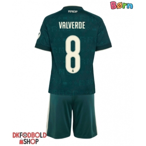Real Madrid Federico Valverde #8 Udebanesæt Børn 2026-27 Kort ærmer (+ korte bukser)